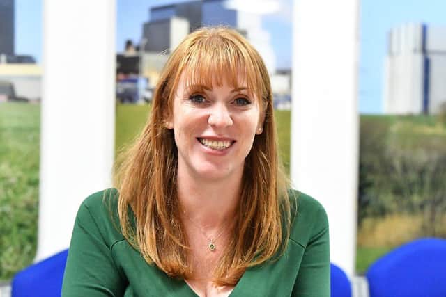 Labour Party Deputy Leader Angela Rayner at Hartlepool Power Station. Picture by FRANK REID