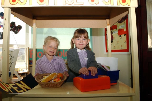 Learning all about healthy food in the St Teresa's Primary School reception class in January 2003.