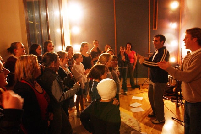 St Hild's singers were pictured at The Studio in this scene from 2005.