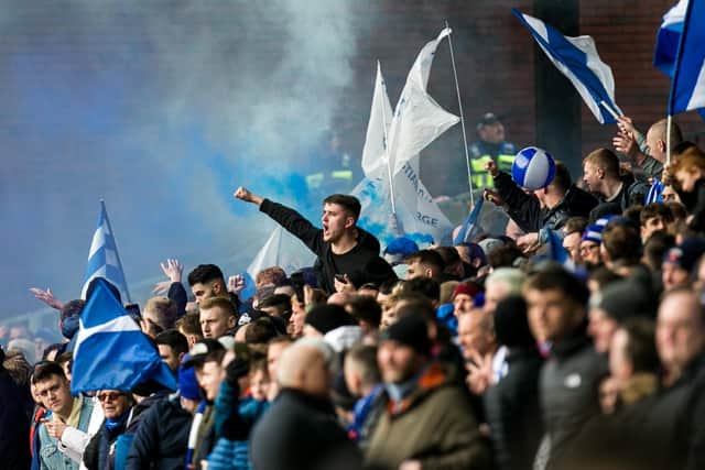 Hartlepool United supporters have turned out in their numbers both home and away this season ahead of a sold-out trip to Scunthorpe United. (Credit: Federico Maranesi | MI News)