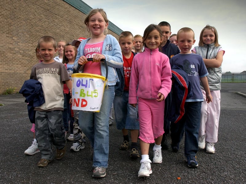 Youngsters from the Red Roof Kids Club were walking to raise money for a new mini bus at Hebburn Clegwell Community Association. Does this bring back great memories?
