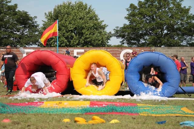 A previous It's A Knockout event for the hospice.