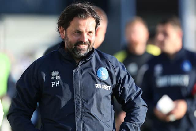 Paul Hartley is expecting a busy close to the transfer window for Hartlepool United. (Credit: Mark Fletcher | MI News)