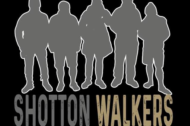 A logo promoting the walk.