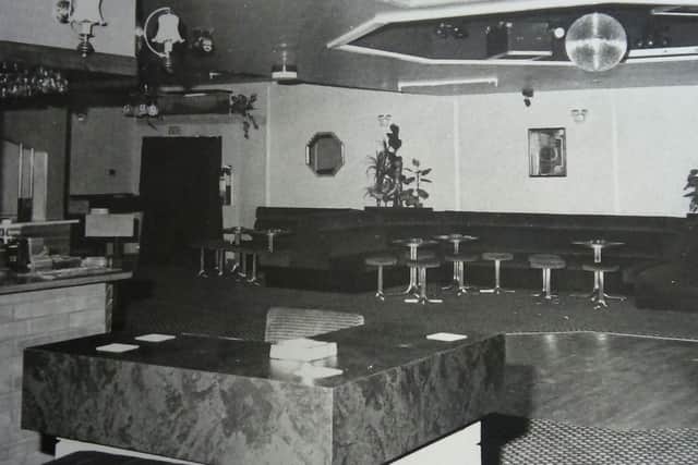 Inside Asters in 1983.