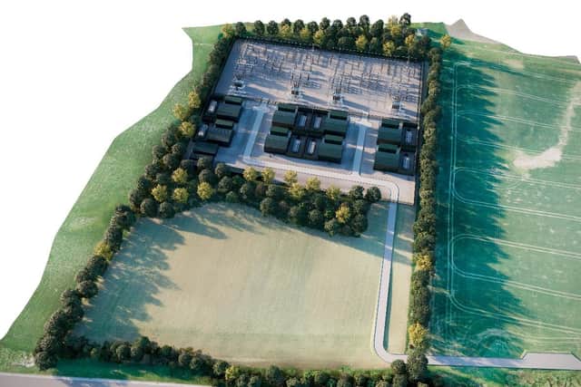 A 3D visualisation of the proposed new Statkraft development on the outskirts of Hartlepool near Hart village.