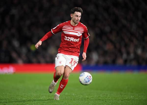 Patrick Roberts of Middlesbrough in action during the Sky Bet Championship match between Fulham and Middlesbrough at Craven Cottage on January 17, 2020 in London, England. (Photo by Alex Davidson/Getty Images)