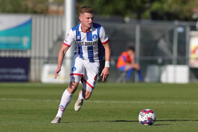 Hartlepool United supporters have been reacting after Mark Shelton completed a move to Oldham Athletic. (Credit: Jon Bromley | MI News)
