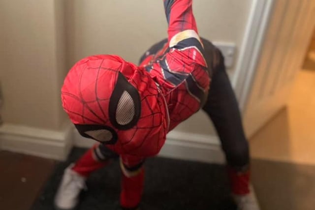Kayleigh-Jade Phillips sent us this photo of Abel as Spiderman.