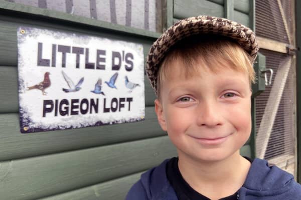 Darren Brown, also known as Little D, at his pigeon loft.