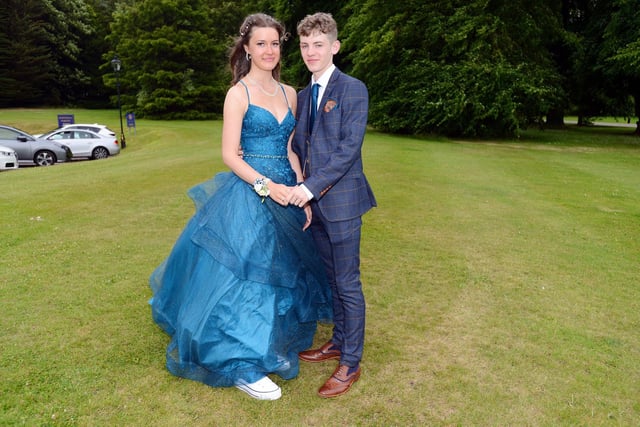 This couple looked stunning in their prom outfits. Picture by FRANK REID