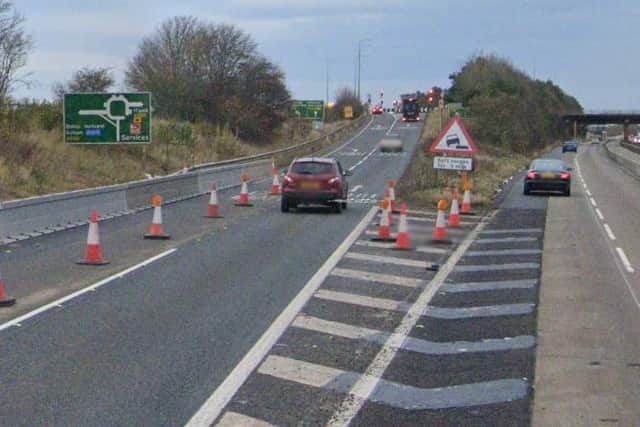 The HGV was stopped on a slip road near the Wolviston interchange. Photo: Google Maps.