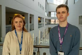 Hartlepool College of Further Education students Tiegan Cranney, 22, and Samuel Casey, 19, have both been shortlisted for the same regional apprenticeship award and will be attending a black-tie event at the Hilton, in Gateshead, in March, for the awards ceremony.