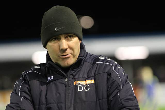 Hartlepool United manager Dave Challinor during the Vanarama National League match between Solihull Moors and Hartlepool United at Damson Park, Solihull on Tuesday 3rd March 2020. (Credit: Mark Fletcher | MI News)