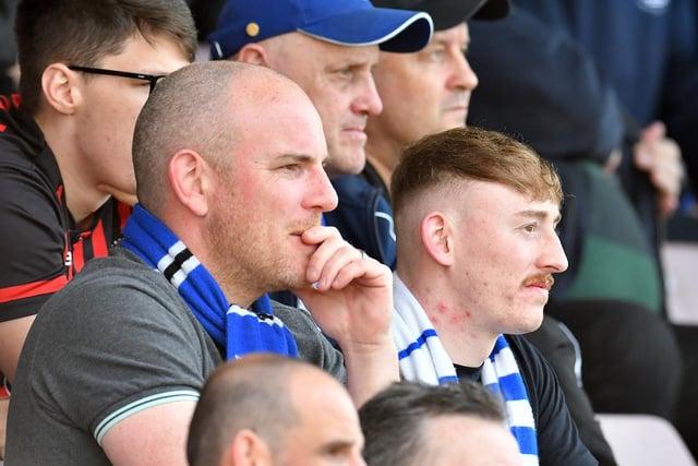 Hartlepool United supporters ensconced in Pools' League Two meeting with Northampton Town. Picture by FRANK REID