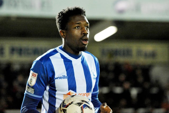 Odusina became a key player for Pools in 2021-22 before failing to extend terms at the Suit Direct Stadium in the summer. The defender joined Bradford City following his Pools exit. Picture by FRANK REID