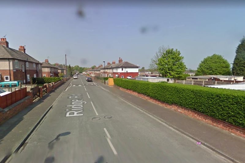 On or near Ridge Road, Highfield: One incident reported
