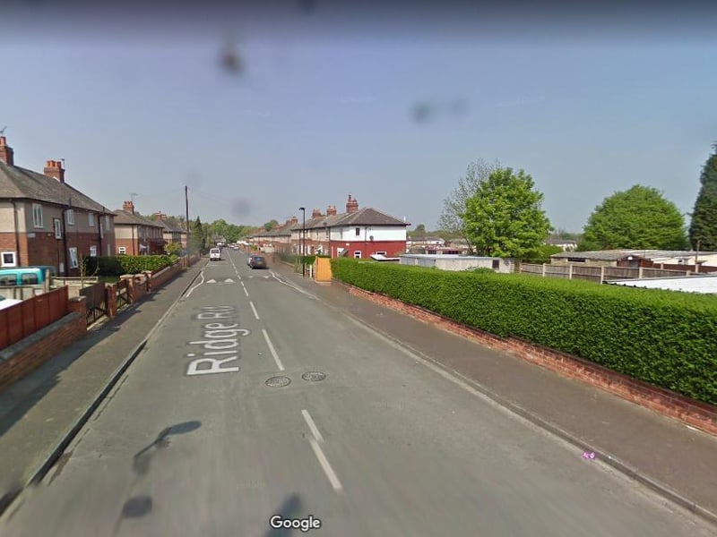 On or near Ridge Road, Highfield: One incident reported