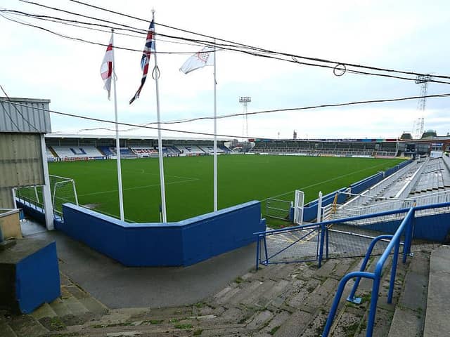 Victoria Park, home of Hartlepool United.