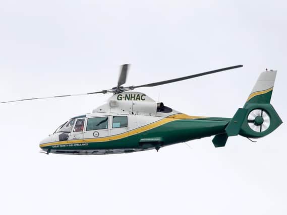 The Great North Air Ambulance was called in to help colleagues at the North East Ambulance Service