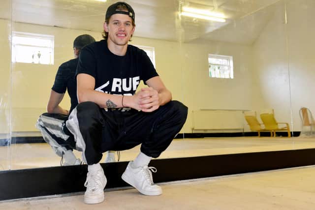 Zac Healey at the new dance studio. Picture by FRANK REID