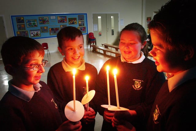 What a lovely reminder of the Greatham School candle service in 2006. Worldwide Candle Lighting Day is on December 11.