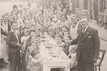 The street party on VE Day, but where in Hartlepool is it?