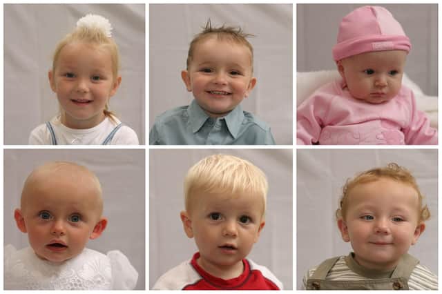 Some of the youngsters in 2004's Bonny Baby Competition.