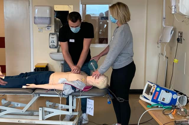 One of the training sessions at the University Hospital of Hartlepool.