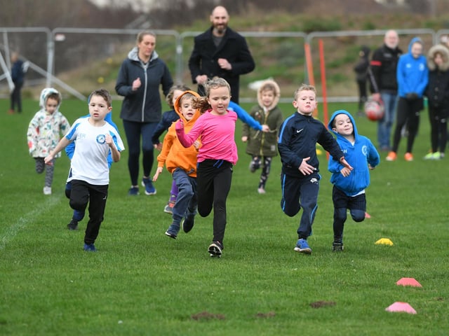 A charity cross country championships in aid of Dementia UK, at English Martyrs School, in 2018.