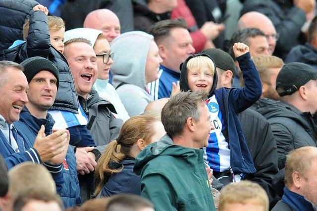 Hartlepool United supporters young and old at the Suit Direct Stadium as Pools hosted Sunderland. Picture by FRANK REID