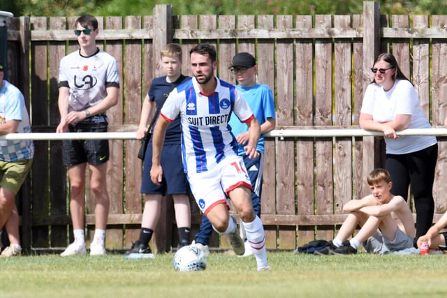 Linked up well with Hastie in the first half. The pair already showing signs of a relationship. Continued to get forward late in the second half. Picture by FRANK REID