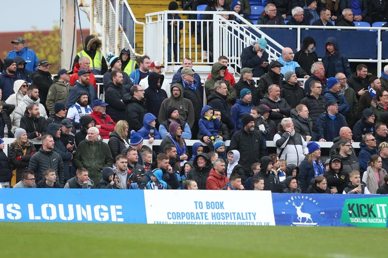 Hartlepool United had their biggest home attendance of the season against Stevenage with 5,687. (Photo: Mark Fletcher | MI News)