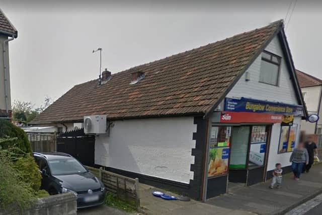 The Bungalow Convenience shop is in Stratford Road. Image copyright Google Maps.