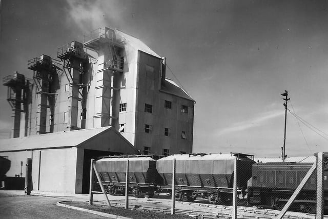 The dolime hydration plant where dolime was slaked with fresh water to a fine dry powder. Photo: Hartlepool Library Services.