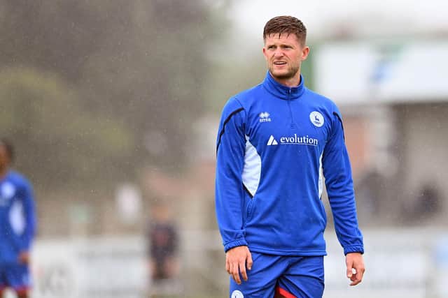 Former Blackburn Rovers midfielder Joe Grayson featured on trial for Hartlepool United in the pre-season friendly with Blyth Spartans. Picture by FRANK REID