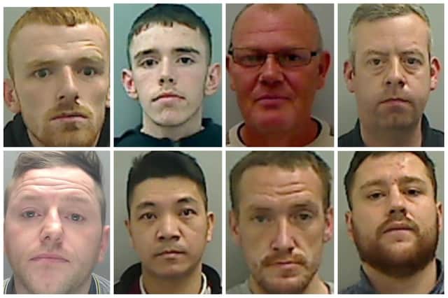 Just some of the criminals from the Hartlepool area to have been jailed recently by the courts.