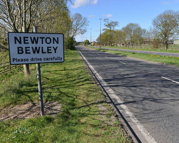 The collision is reported to have happened on the A689 at Newton Bewley. Picture by FRANK REID