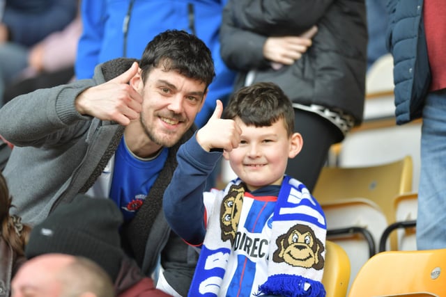 Hartlepool United supporters were pleased with what they saw against Bradford City. (Photo: Scott Llewellyn | MI News)