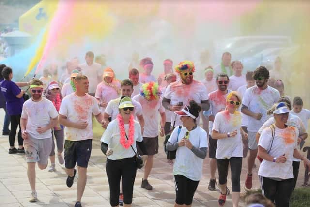 A previous year's Colour Run in aid of Alice House Hospice.