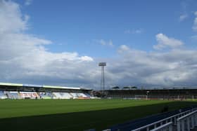 HARTLEPOOL, UK. AUG 10TH  General view during the Carabao Cup match between Hartlepool United and Crewe Alexandra at Victoria Park, Hartlepool on Tuesday 10th August 2021. (Credit: Will Matthews | MI News)
