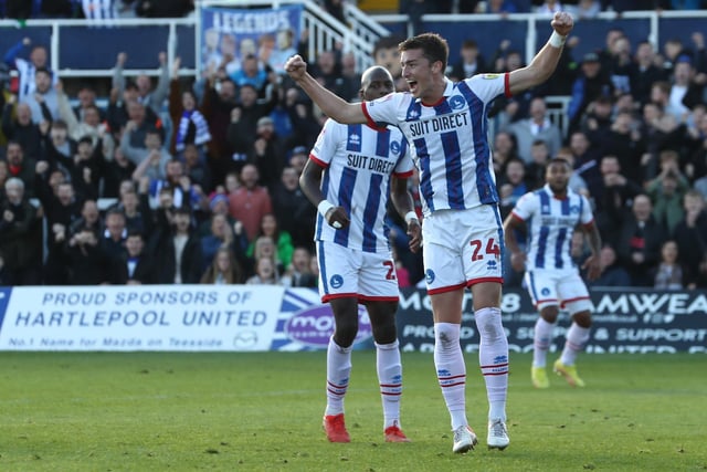 Lacey opened the scoring with his first goal for Hartlepool United last time out. (Credit: Mark Fletcher | MI News)