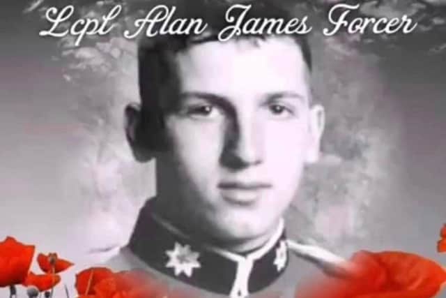 Lance Corporal Alan Forcer.