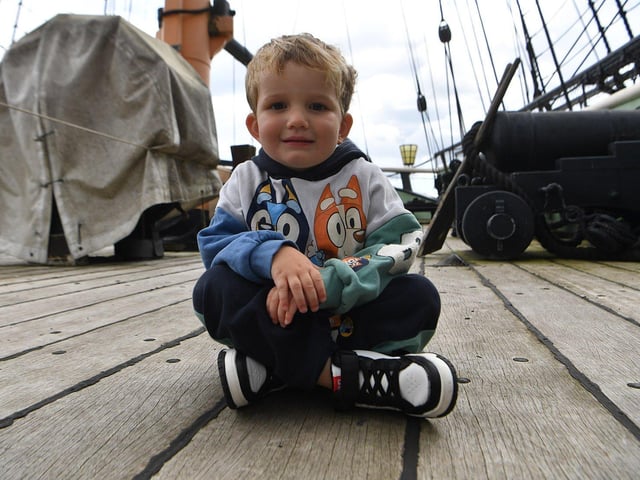 Aiden Buchan has a rest.