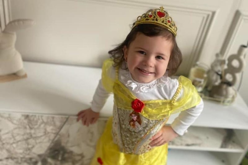 Nadia Jadee sent us this photo of Hallie dressed as Belle from Beauty and the Beast.