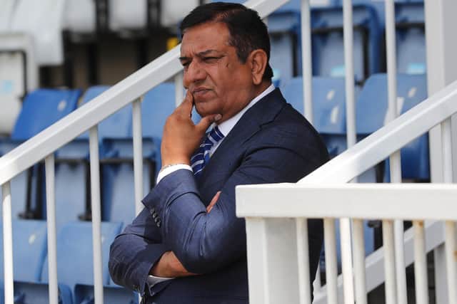 Hartlepool United chairman Raj Singh confirms he will put the club up for sale. (Credit: Mark Fletcher | MI News)