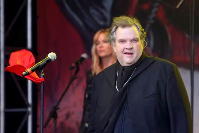 Late American rock star and Hartlepool United fan Meat Loaf.