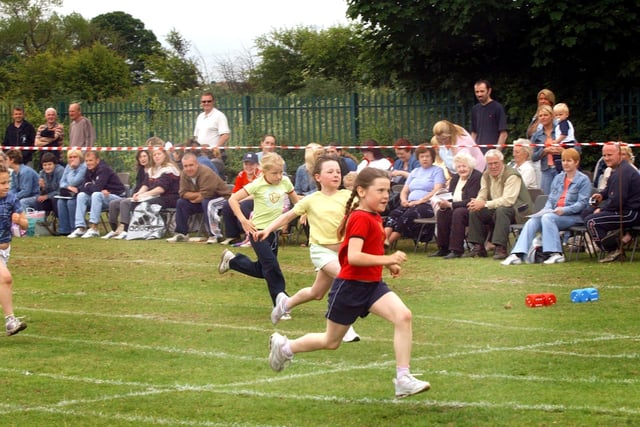 Were you pictured at the Wingate Junior School sports day in 2005?