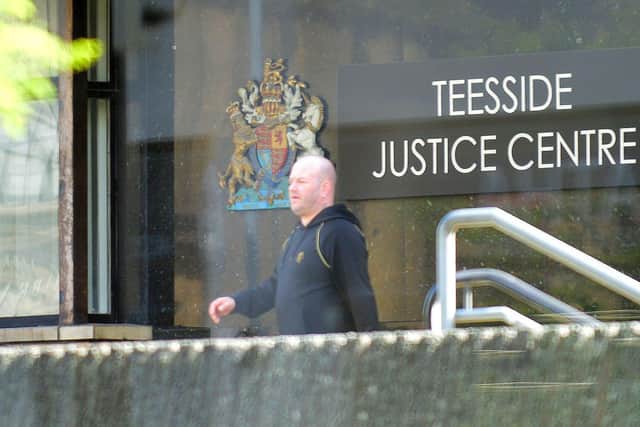 Steven Fluen leaving Teesside Magistrates Court. Picture by FRANK REID
