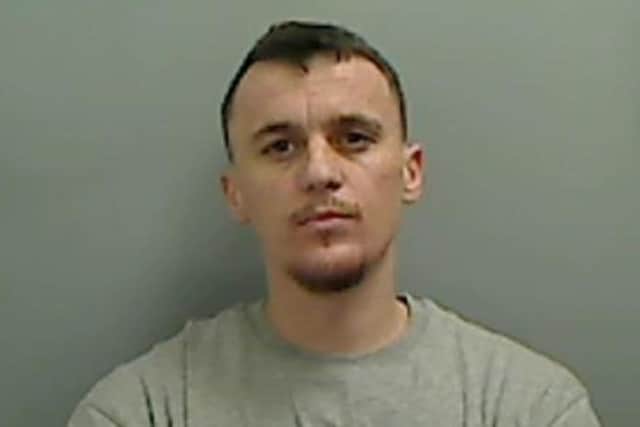 Saimir Ferati, 26, was jailed for 30 months at Teesside Crown Court. Photo: Cleveland Police.